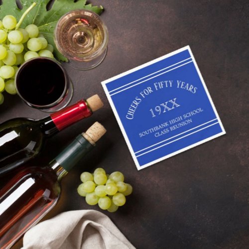 Memories! 50th Class Reunion party  Napkins