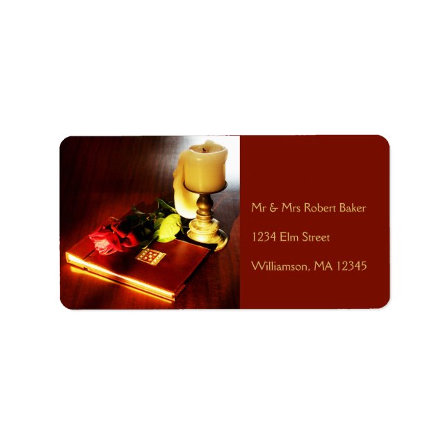 Memories Address Labels (Front)