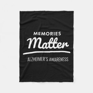Memories alzheimer's awareness fleece blanket