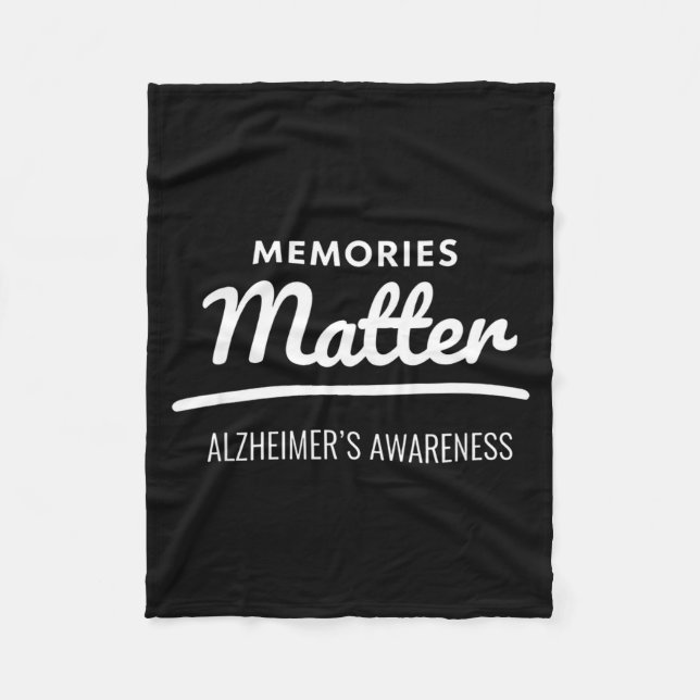 Memories alzheimer's awareness  fleece blanket (Front)