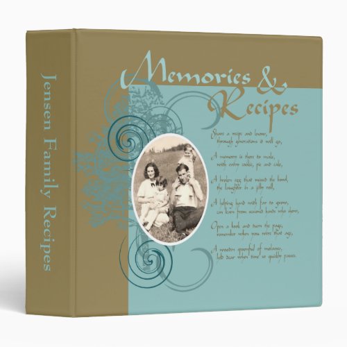 Memories and Recipes Binder