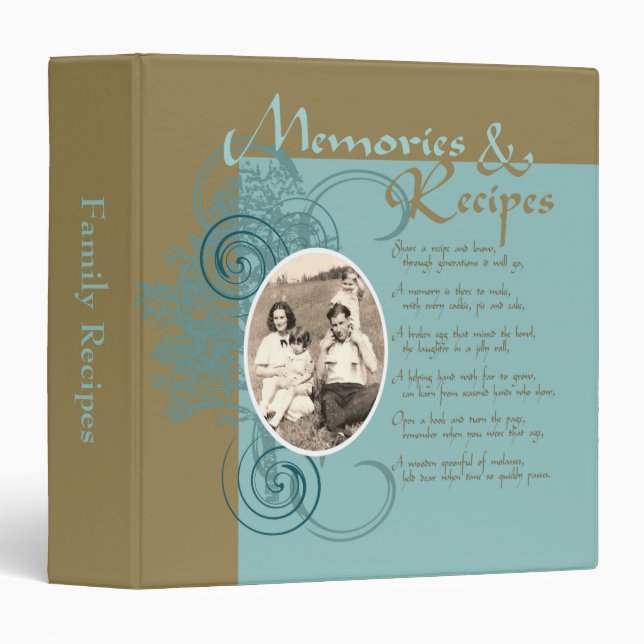 Memories and Recipes Binder (Front/Spine)