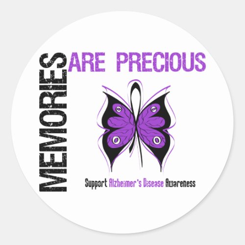 Memories Are Precious Alzheimers Disease Classic Round Sticker