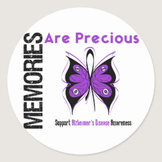 Memories Are Precious Alzheimer's Disease Classic Round Sticker
