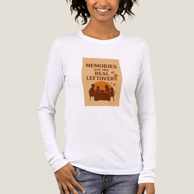 “Memories Are the Real Leftovers” – Family Silhoue Tri-Blend Shirt (Front)