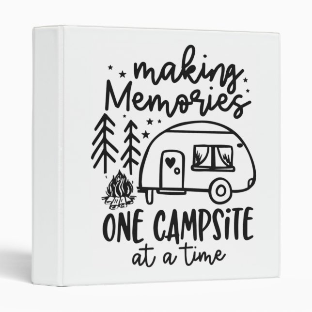 *MEMORIES AROUND CAMPFIRE* 3 RING BINDER (Front/Spine)
