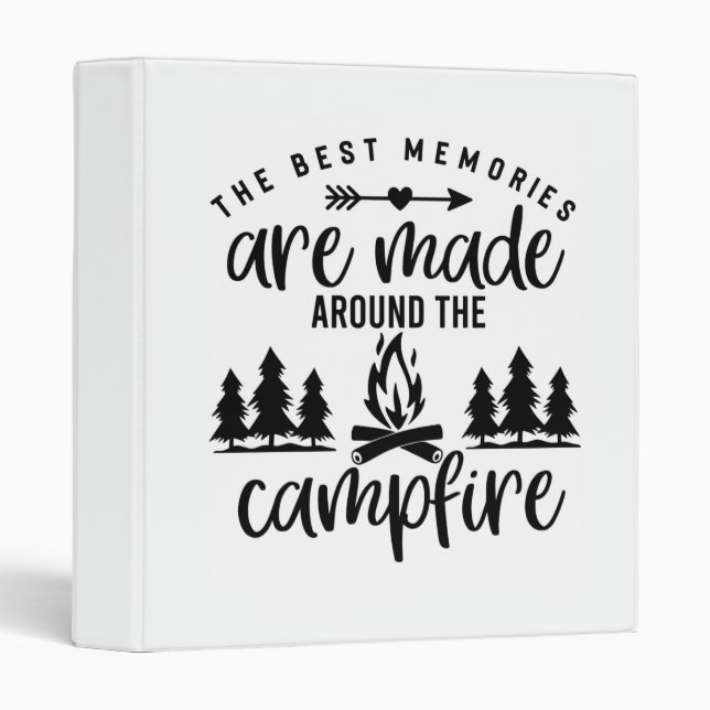 *MEMORIES AROUND CAMPFIRE* 3 RING BINDER (Front/Spine)