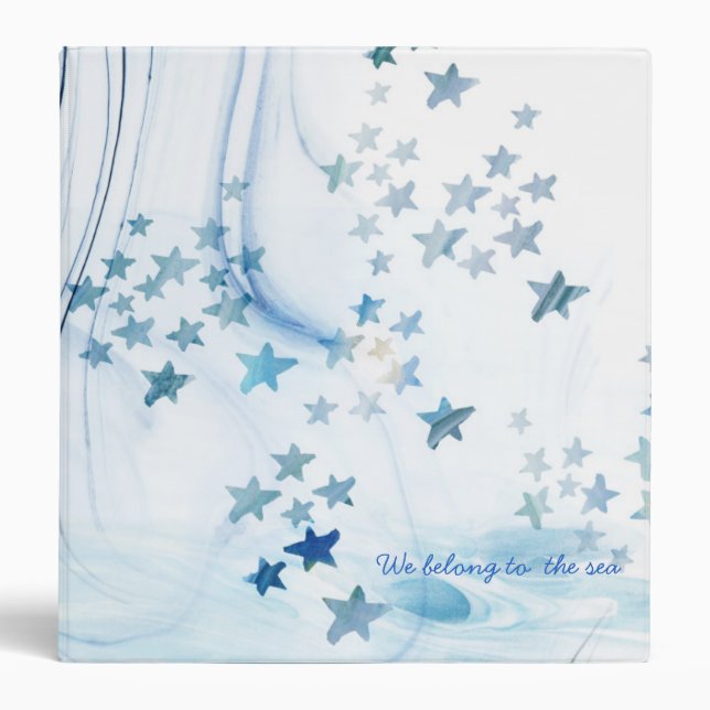 Memories belong to the sea photo album binder (Front)