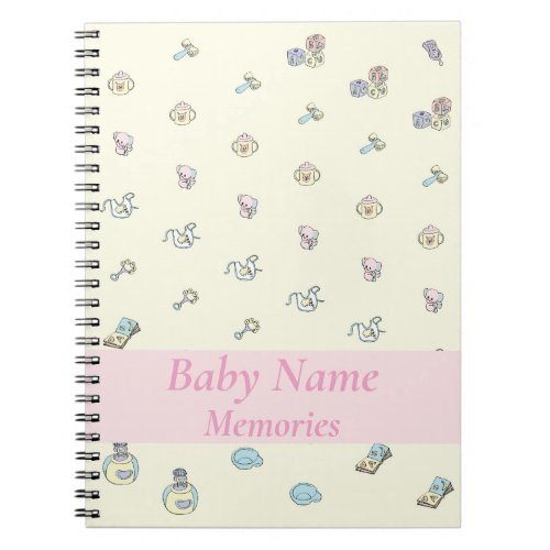 Memories Book Baby Girl Pink Theme Add Name