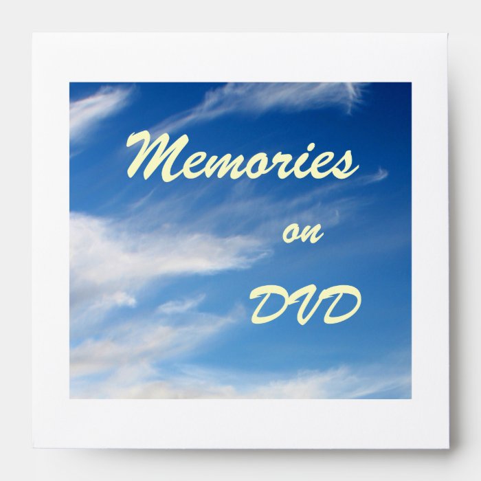 Memories DVD Envelope