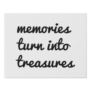 Memories Faux Wrapped Canvas Print