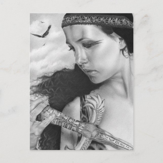 Memories Goddess Beauty Postcard (Front)