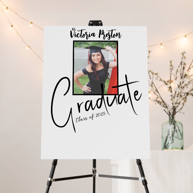 Memories in Ink: Graduation Keepsake Signature  Foam Board (In Situ (Stand))