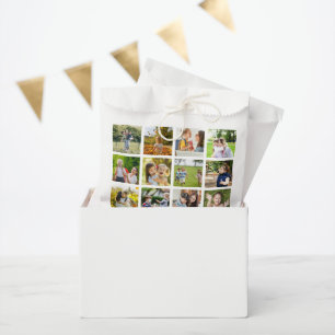 Memories in Motion: Customizable 16 Photo Collage Favor Bag