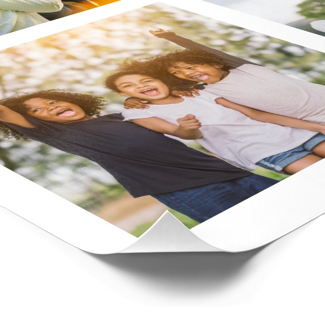 Memories in Motion: Customizable 16 Photo Collage Poster (Corner)