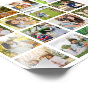 Memories in Motion: Customizable 16 Photo Collage Print