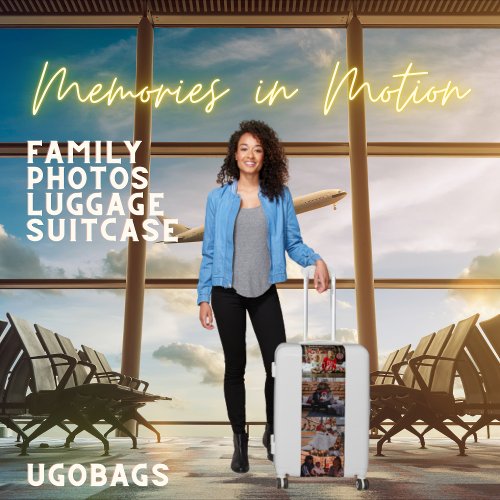 Memories in Motion Family Photos Luggage Suitcase