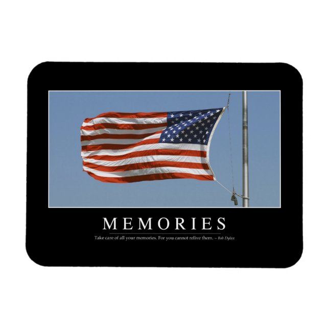 Memories: Inspirational Quote 2 Magnet (Horizontal)
