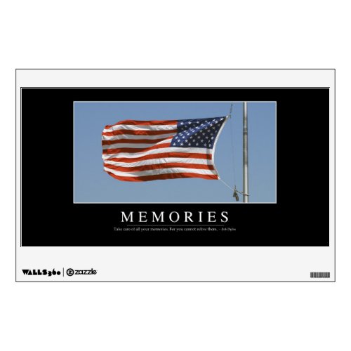 Memories Inspirational Quote 2 Wall Sticker