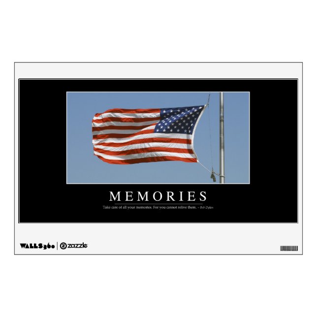 Memories: Inspirational Quote 2 Wall Sticker (Front)
