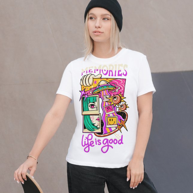 Memories Life is Good Streetwear  T-Shirt (Creator Uploaded)