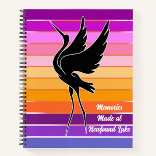 Memories Made at the Lake Sunrise Sunset Bird Notebook