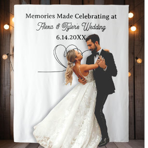 Memories Made at Wedding Backdrop Photo Prop