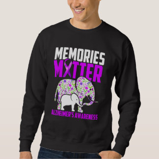 Memories Matter Alzheimer´s Awareness Elephant Sweatshirt