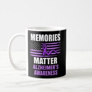 Memories Matter Alzheimer'S Awareness Purple Ribbo Coffee Mug