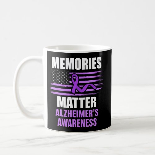 Memories Matter AlzheimerS Awareness Purple Ribbo Coffee Mug