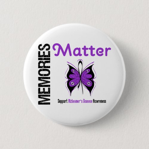 Memories Matter Alzheimers Disease Pinback Button