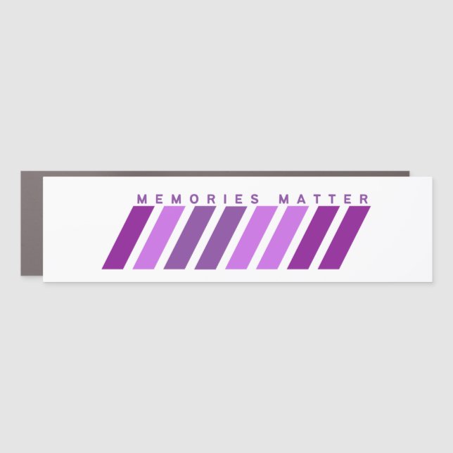 Memories Matter Car Magnet (Front)