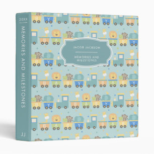 Memories & Milestones Baby Book Binder for Boys