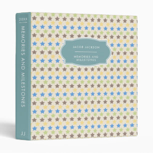 Memories & Milestones Baby Book Binder for Boys