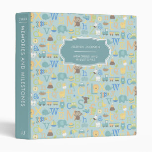 Memories & Milestones Baby Book Binder for Boys