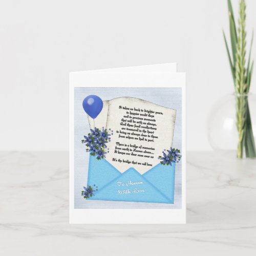 Memories Note card Blue