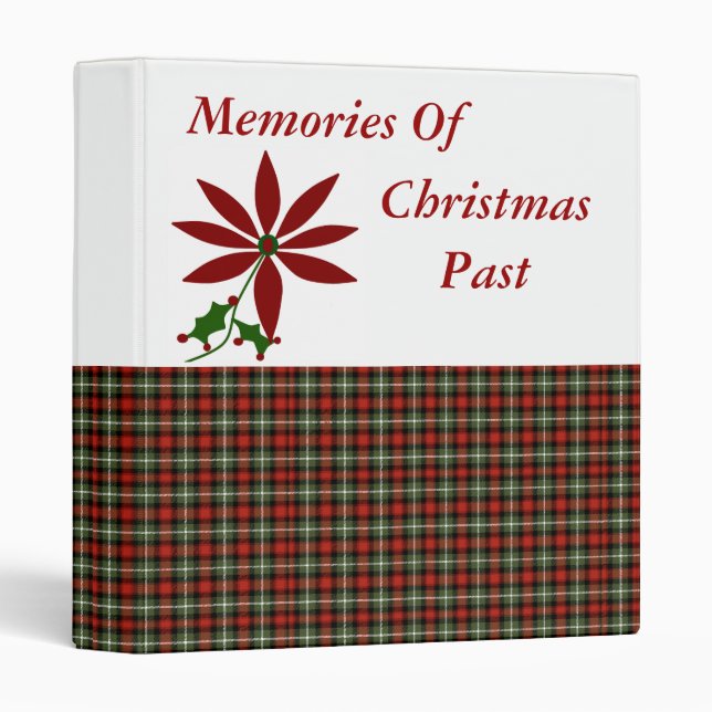 Memories of Christmas Past Photo Album Binder (Front/Spine)