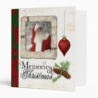 memories of christmas photo album 3 ring binder