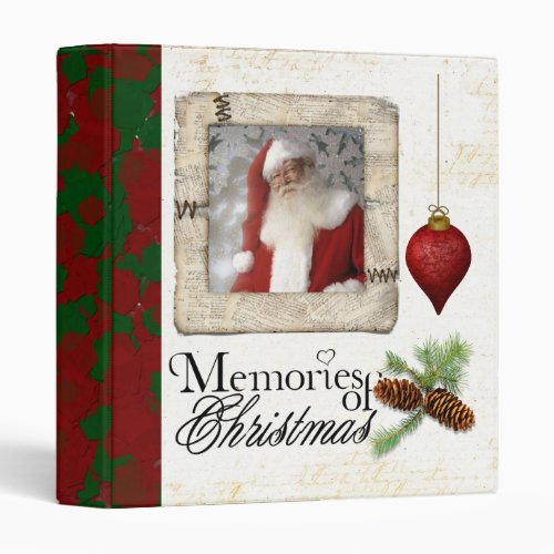 memories of christmas photo album 3 ring binder