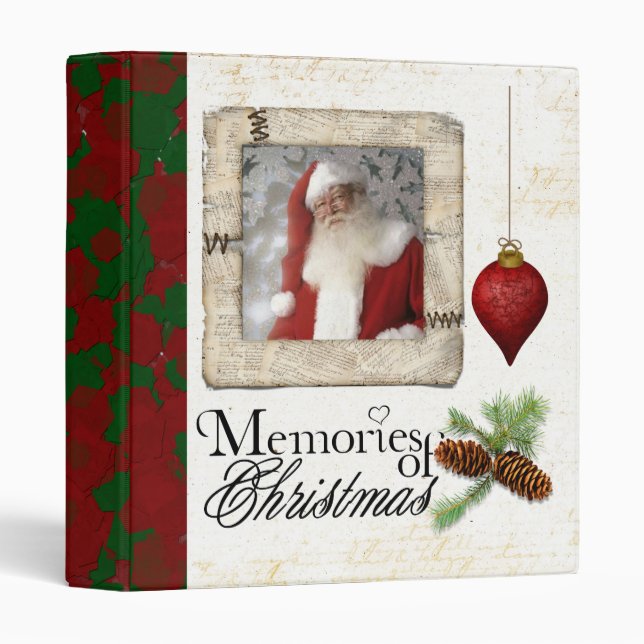 memories of christmas photo album 3 ring binder (Front/Spine)