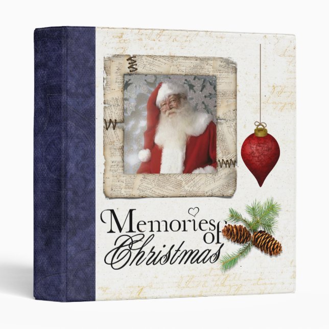 memories of christmas photo album 3 ring binder (Front/Spine)