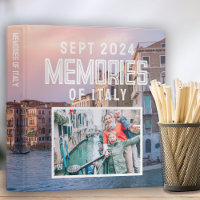 Memories of Italy Scrapbook Photo 3 Ring Binder