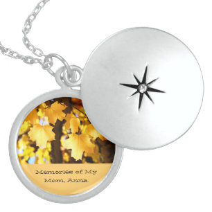 Memories of My Mom necklace Locket In Memory gifts