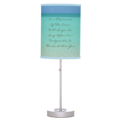 MEMORIES OF THE OCEANAQUA_GREEN BLUE SAND TABLE LAMP
