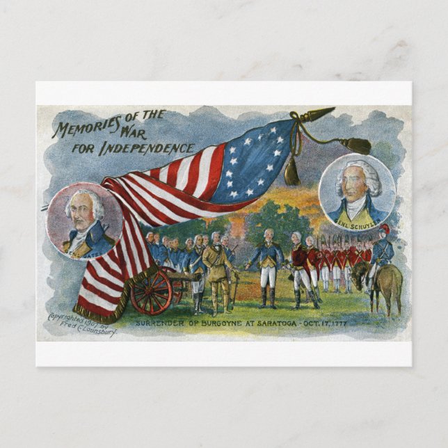 Memories of the War for Independence Postcard (Front)