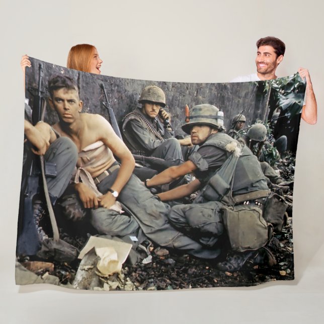 MEMORIES of VIETNAM Fleece Blanket (In Situ)
