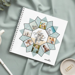 Memories Photo Collage Sea Glass ID1016 Notebook