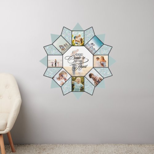 Memories Photo Collage Sea Glass ID1016 Wall Decal