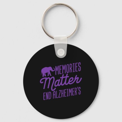 Memories Problem Purple Elephant  Keychain