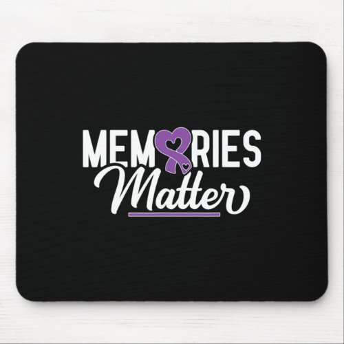 Memories Problem Purple Ribbon Dementia Warrior  Mouse Pad